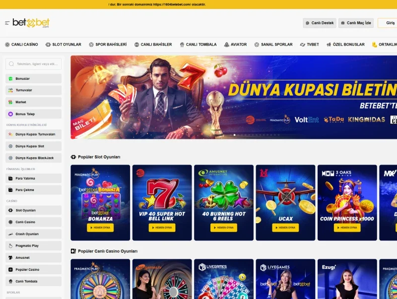 Betebet ekran görüntüsü
