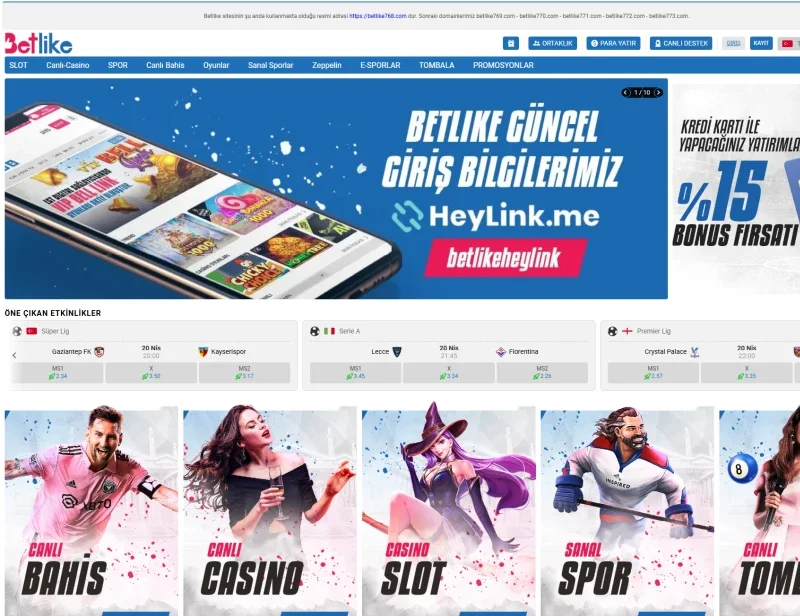 Betlike ekran görüntüsü