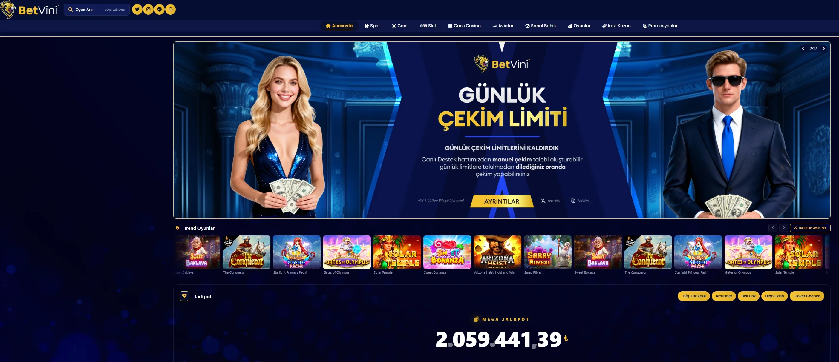 Betvini ekran görüntüsü