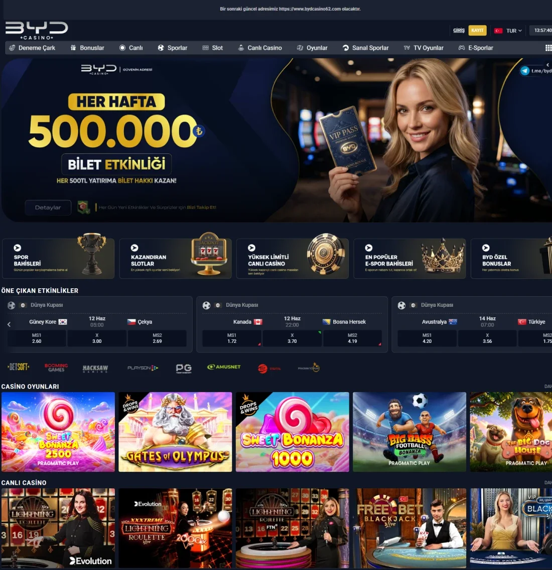 BYD Casino ekran görüntüsü