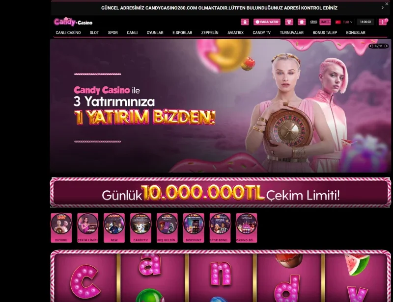 Candy Casino ekran görüntüsü