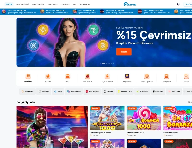 Casinoprom ekran görüntüsü