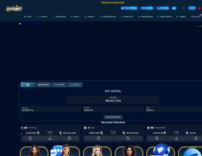 Efesbet Casino ekran görüntüsü
