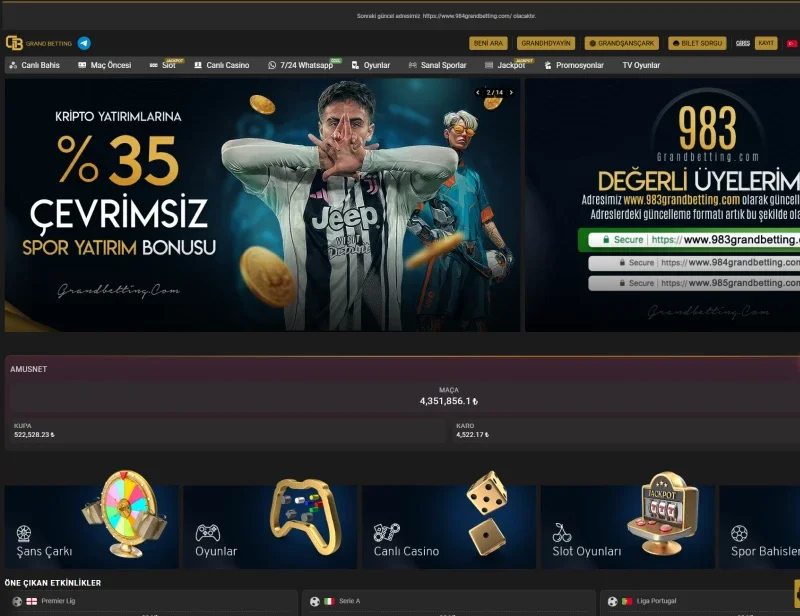 Grandbetting ekran görüntüsü
