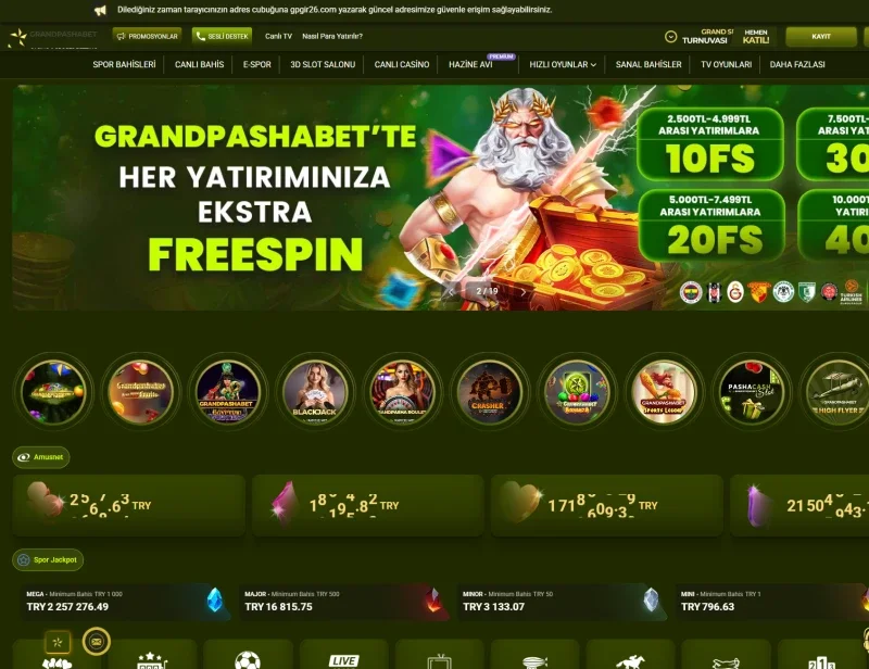 Grandpashabet ekran görüntüsü