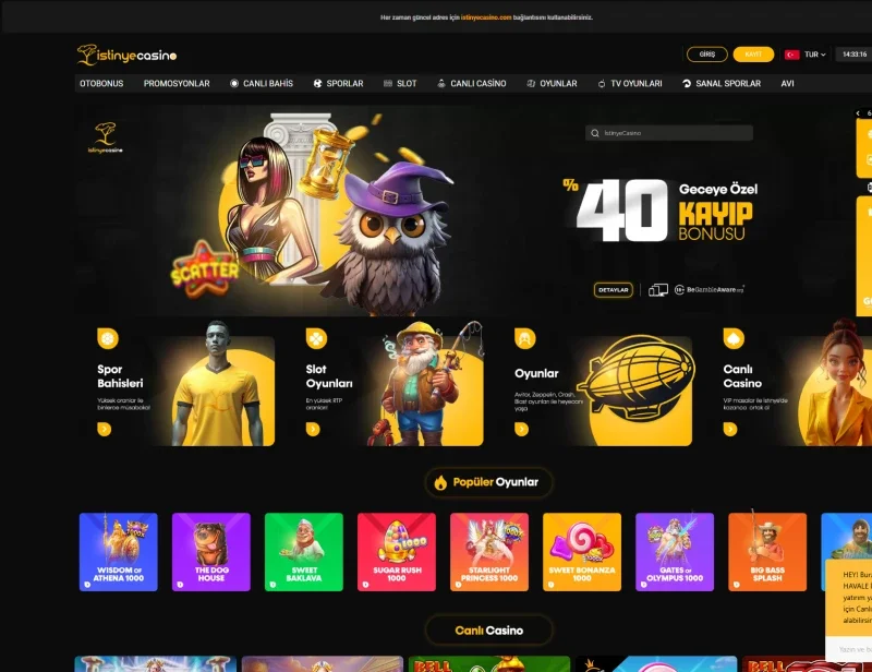 İstinye Casino ekran görüntüsü
