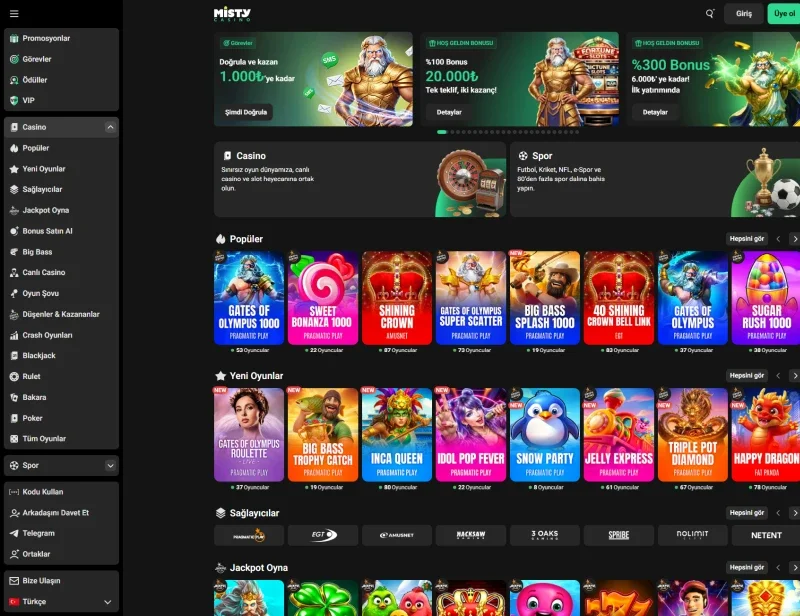 MistyCasino ekran görüntüsü