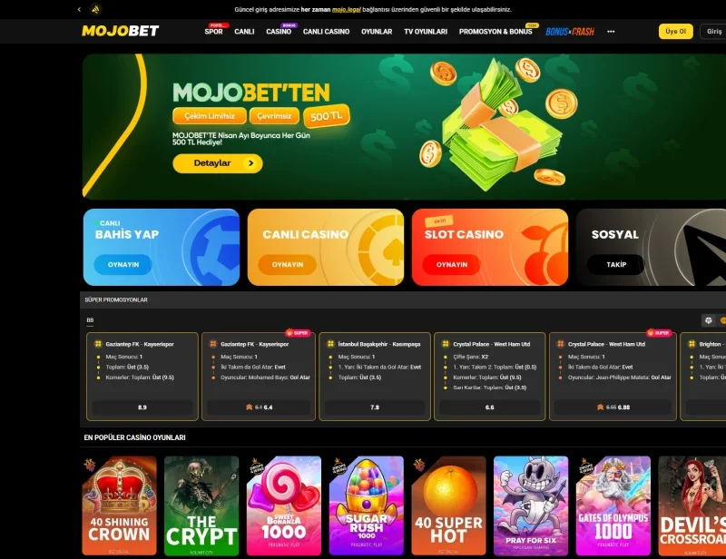 Mojobet ekran görüntüsü