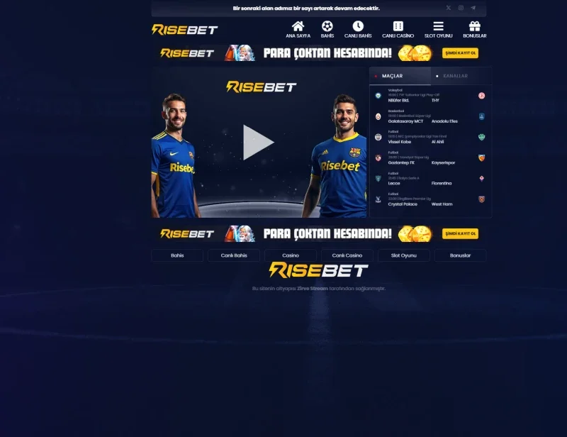 Risebet ekran görüntüsü