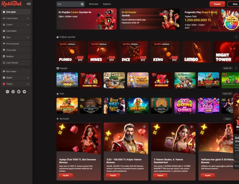 Robobet ekran görüntüsü