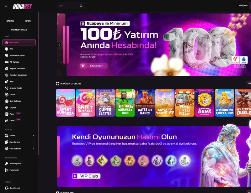 Ronabet ekran görüntüsü