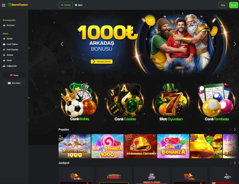 Şans Casino ekran görüntüsü