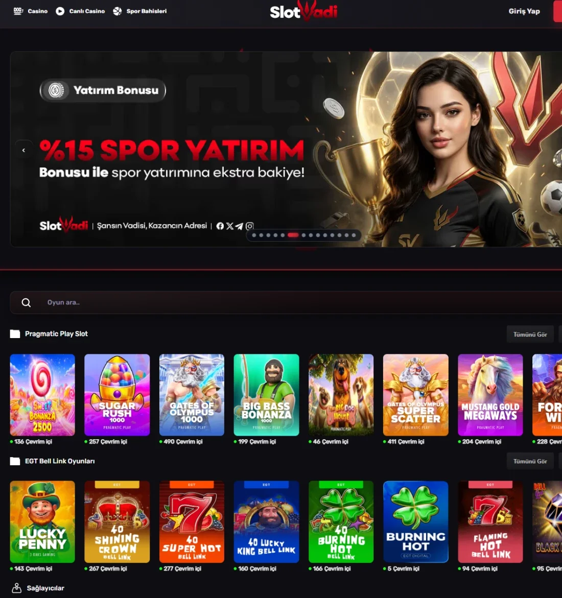 Slot Vadi ekran görüntüsü