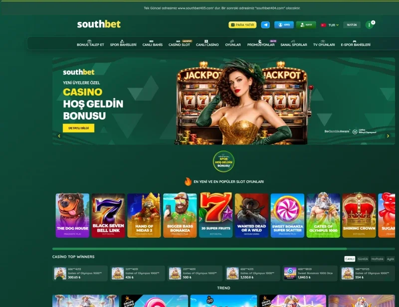 Southbet ekran görüntüsü