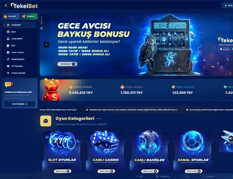 Tekelbet ekran görüntüsü