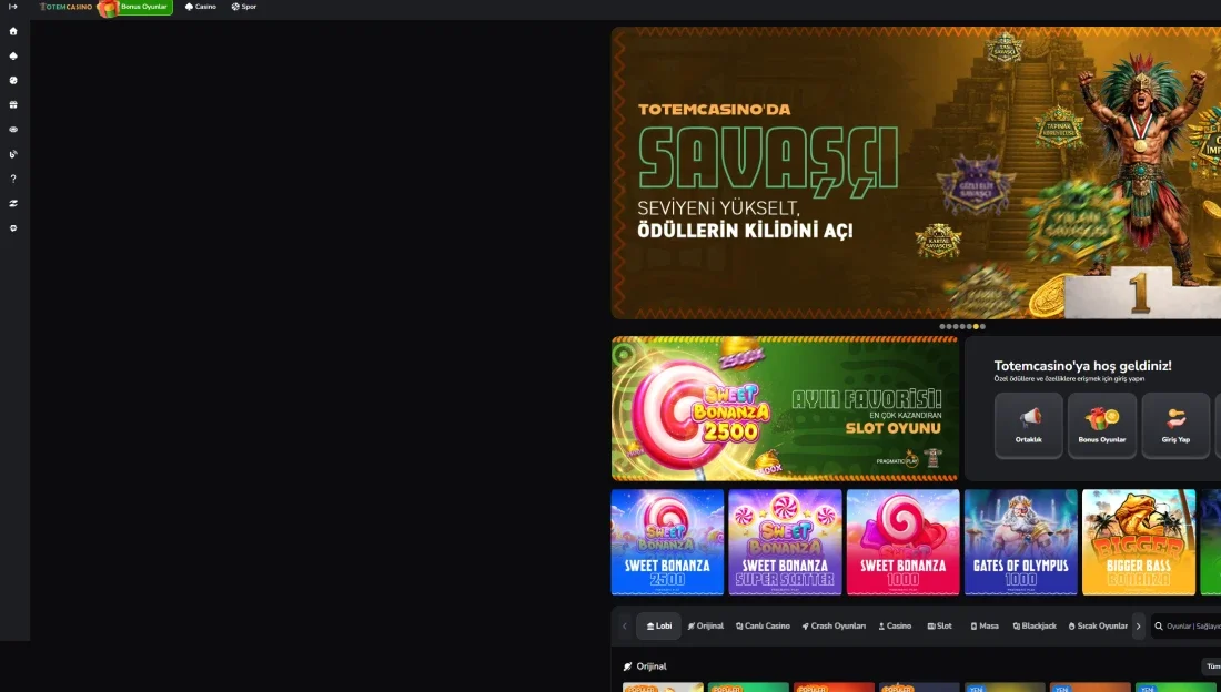 Totem Casino ekran görüntüsü