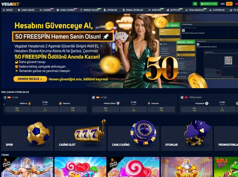Vegabet ekran görüntüsü
